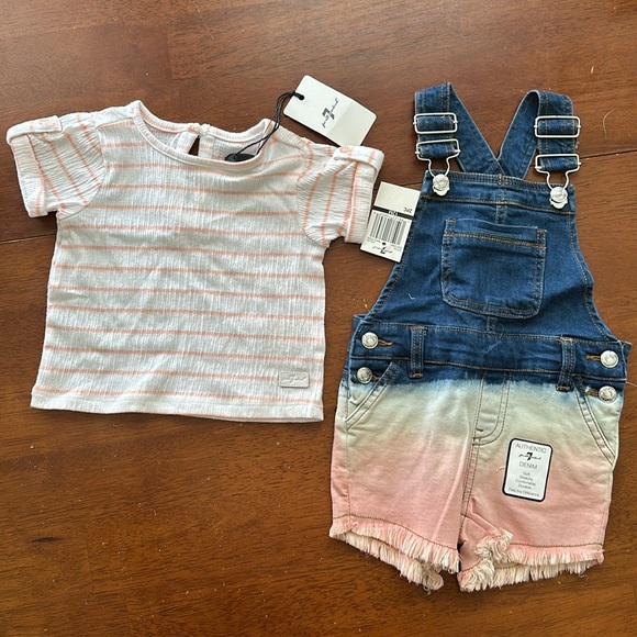 NWT 7 For All Mankind outfit - 12 month - Picture 2 of 3